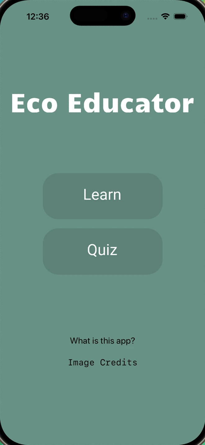 Eco Educator app screen